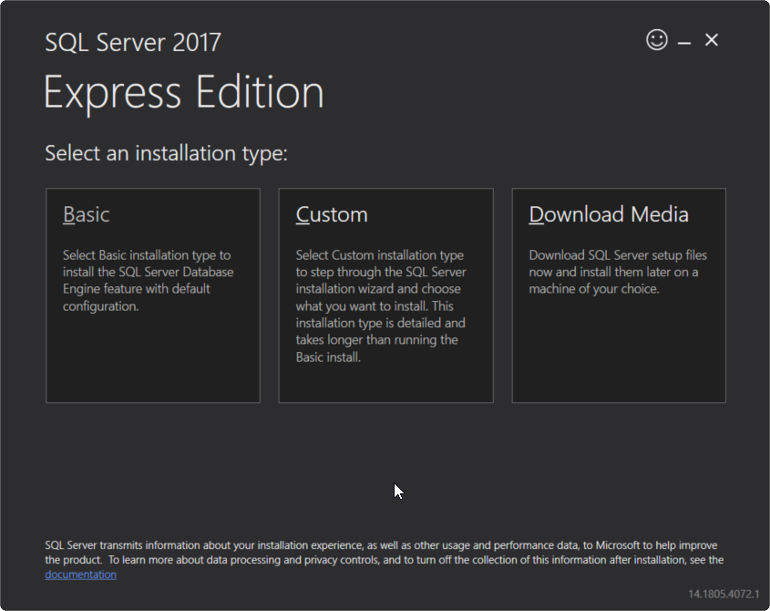 Microsoft SQL Server 2017 Installer